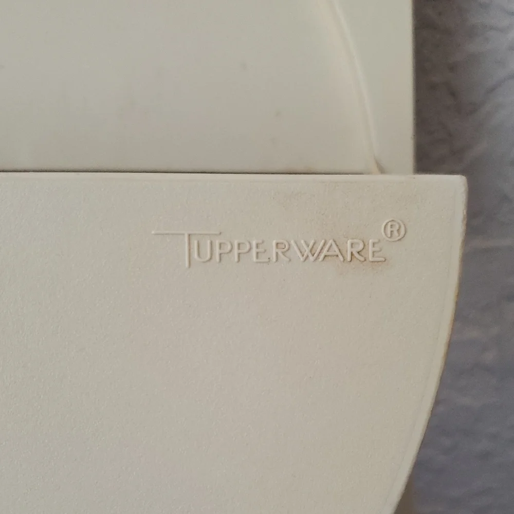 Retro VTG Tupperware Beige Wall Hook Organizer